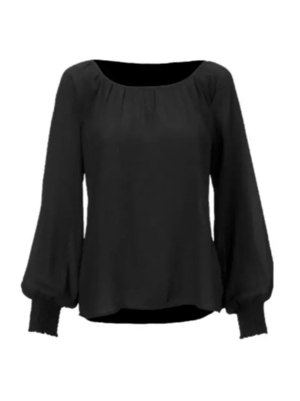 CABI BLACK LONG SLEEVE BLOUSE - EUC!